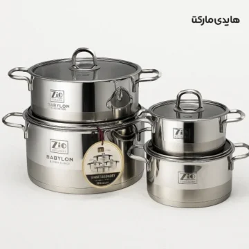 سرویس قابلمه استیل زیو مدلzcs-1378