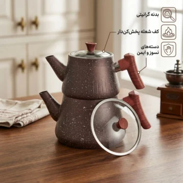 کتری قوری گرانیتی زیو مدل 3722